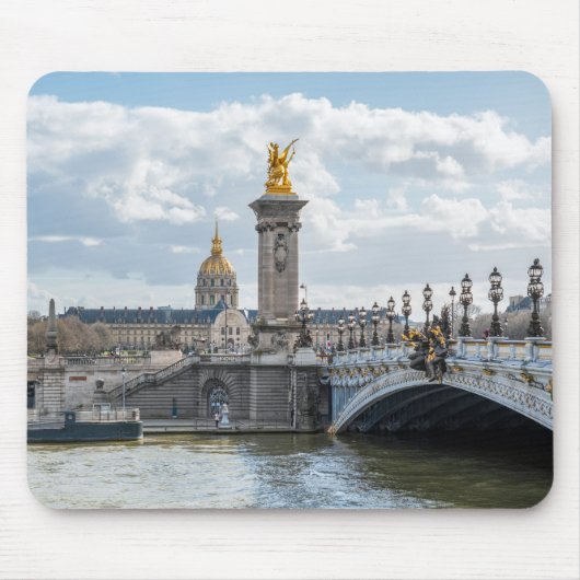 Invalides und Pont Alexandre III Brücke - Paris Mousepad (Vorne)