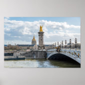 Invalides und Pont Alexandre III Brücke - Paris Poster (Vorne)