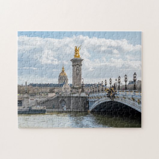Invalides und Pont Alexandre III Brücke - Paris Puzzle (Horizontal)