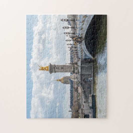 Invalides und Pont Alexandre III Brücke - Paris Puzzle (Vertikal)