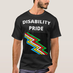 Invaliditäts-Stolz mit Flag T-Shirt
