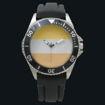 Invaliditätsflagge Armbanduhr<br><div class="desc">Dieses Design enthält die Disability-Flagge (auch bekannt als Flag der Rechte von Menschen mit Behinderungen oder die Überwindungsflagge), eine Flagge, die Menschen mit Behinderungen repräsentiert. Die Fahne wurde 2017 von der valencianischen Tänzerin Eros Recio geschaffen und den Vereinten Nationen vorgestellt. Die Fahne wurde auch beim Internationalen Tag der Menschen mit...</div>