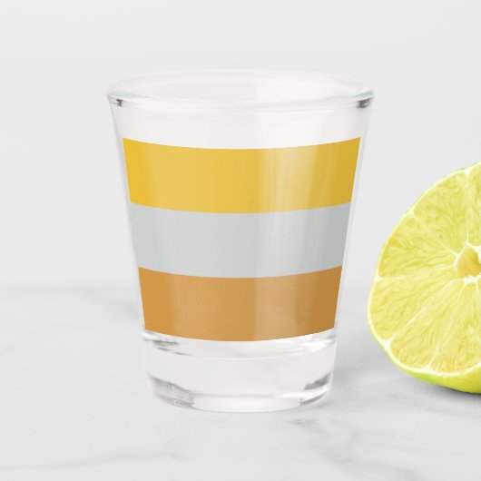 Invaliditätsflagge Schnapsglas (Vorderseite)