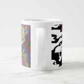 "Invasion" Abstrakter Kunst Jumbo-Tasse (Rückseite)