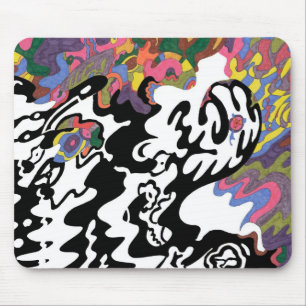 "Invasion" Abstrakter Kunst Mousepad