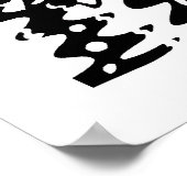 "Invasion" Abstrakter Kunst Poster (Ecke)