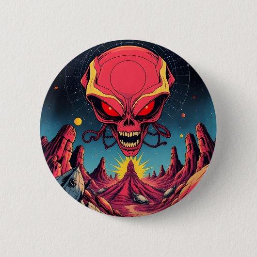 Invasion der Alien Button (Vorderseite)