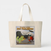Invasion der Killer Tomato Eichhörnchen Große Tasc Jumbo Stoffbeutel (Rückseite)