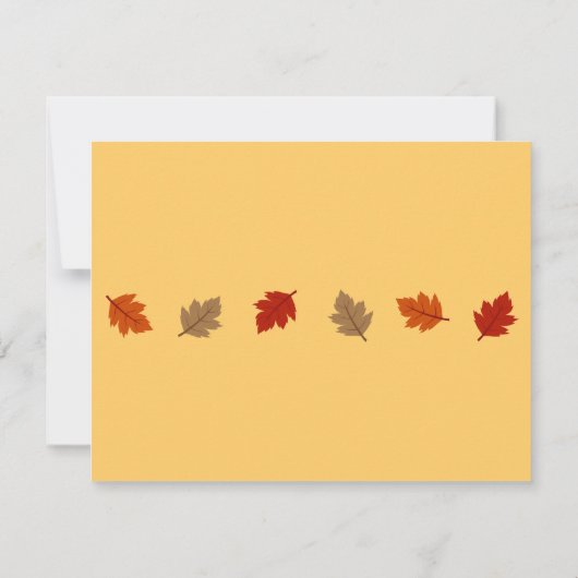 Invasion der Leaf Einladung (Rückseite)