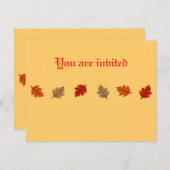 Invasion der Leaf Einladung (Vorne/Hinten)