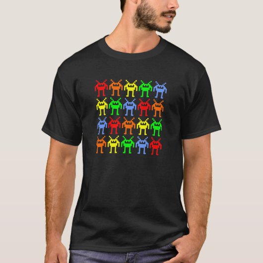 Invasion der Mehrfarbenc$nano--bots T-Shirt (Vorderseite)