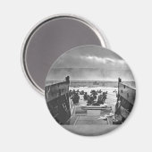 Invasion der Normandie am D-Day - 1944 Magnet (Vorderseite/Rückseite)