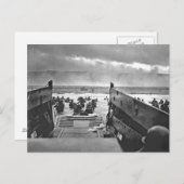 Invasion der Normandie am D-Day - 1944 Postkarte (Vorne/Hinten)
