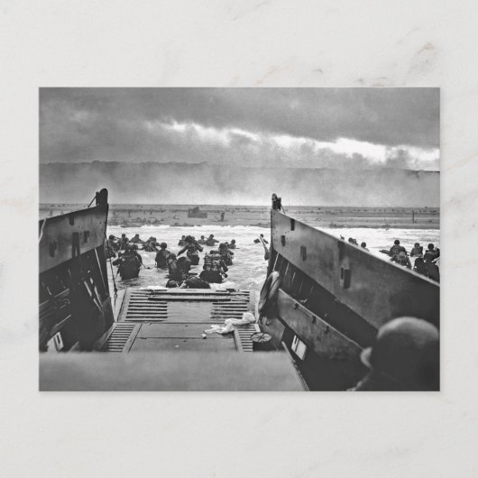 Invasion der Normandie am D-Day - 1944 Postkarte (Vorderseite)