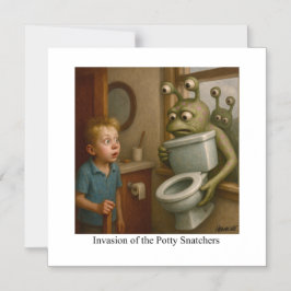 Invasion der Potty Snatchers Magneteinladung