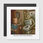 Invasion der Potty Snatchers Magneteinladung (Vorne/Hinten)