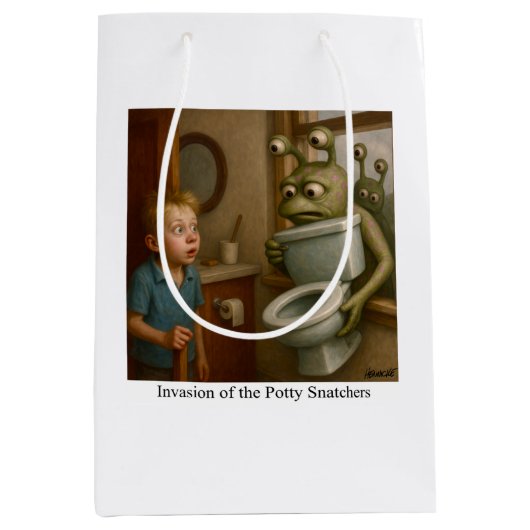 Invasion der Potty Snatchers Mittlere Geschenktüte (Vorderseite)