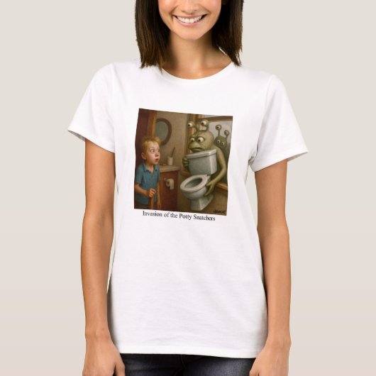 Invasion der Potty Snatchers T-Shirt (Vorderseite)