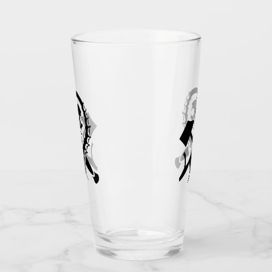 Invasion der russischen Sichel- und Hammerbäume Glas (Links)