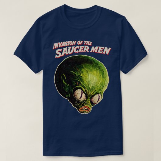 Invasion der Saucer Men Original Horror Fan Art T-Shirt (Design vorne)