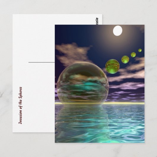 Invasion der Scherben Postkarte (Vorne/Hinten)