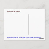 Invasion der Scherben Postkarte (Rückseite)