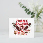 Invasion der Zombien Postkarte (Stehend Vorderseite)