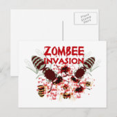 Invasion der Zombien Postkarte (Vorne/Hinten)