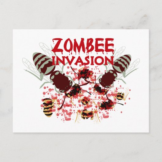 Invasion der Zombien Postkarte (Vorderseite)