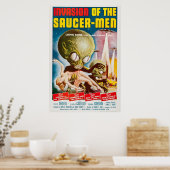 Invasion des Saucer Man 1957 Ursprünglich Vintag Poster (Küche)