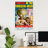 Invasion des Saucer Man 1957 Ursprünglich Vintag Poster (Heimbüro)