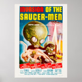 Invasion des Science-Fiction-Horror-Films Saucer-M Poster (Vorne)