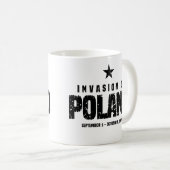 Invasion of Poland WW2 Kaffeetasse (VorderseiteRechts)
