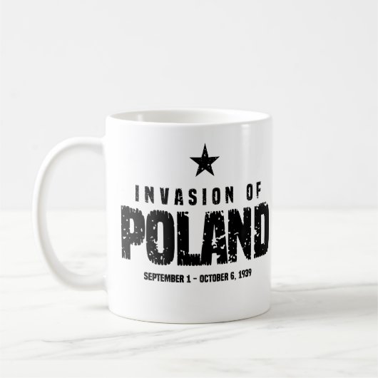 Invasion of Poland WW2 Kaffeetasse (Links)