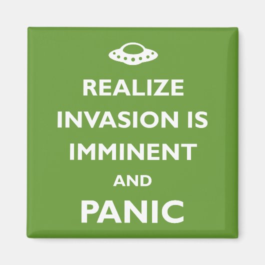 Invasion steht unmittelbar bevor magnet (Vorne)