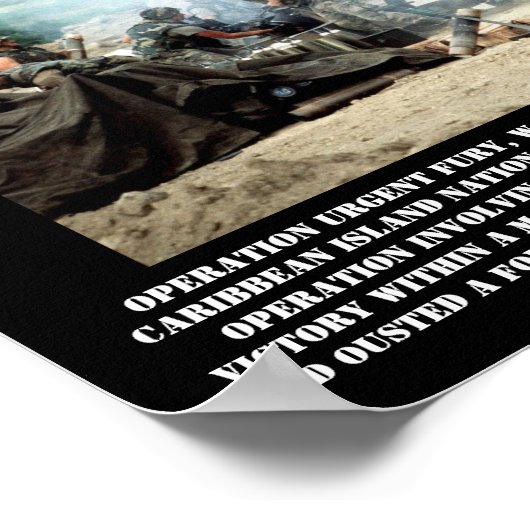 Invasion von Grenada Print Poster (Ecke)