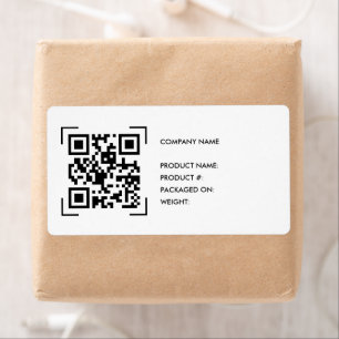 Inventar-QR-Code-Scan Geschäftslogo-Etikett