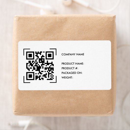 Inventar-QR-Code-Scan | Geschäftslogo-Etikett (Insitu)