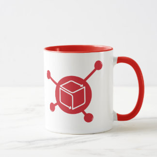 Inventar-Quellgroße rote Logo-Tasse Tasse