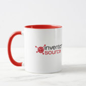 Inventar-Quellgroße rote Logo-Tasse Tasse (Links)