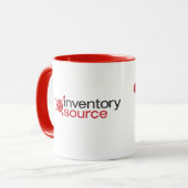 Inventar-Quellgroße rote Logo-Tasse Tasse (Vorderseite Links)