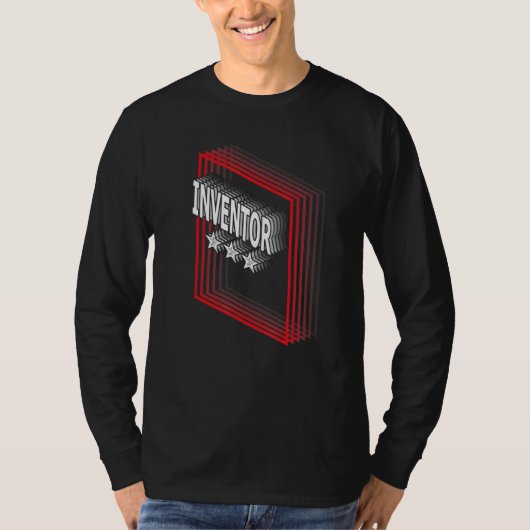 Inventor Job Title Appreciation Retro T-Shirt (Vorderseite)