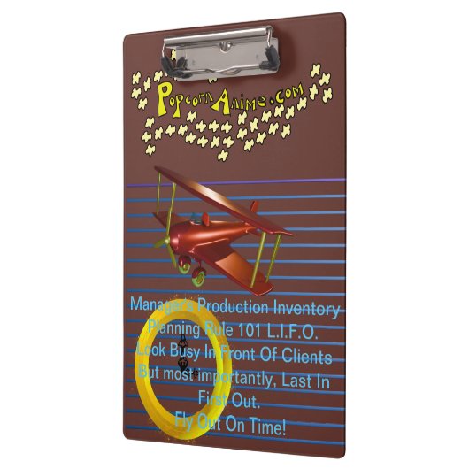 Inventurübersicht des Managers Klemmbrett (Links)