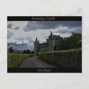 Inveraray Castle am Abend Postkarte
