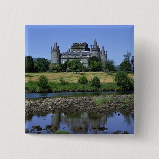 Inverary Castle, Strathclyde, Schottland Button (Vorderseite)