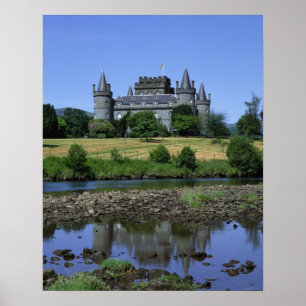 Inverary Castle, Strathclyde, Schottland Poster
