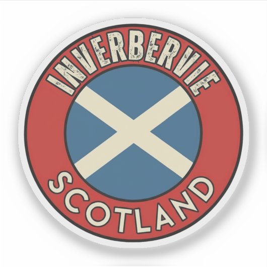 Inverbervie, Schottland Aufkleber (Vorderseite)