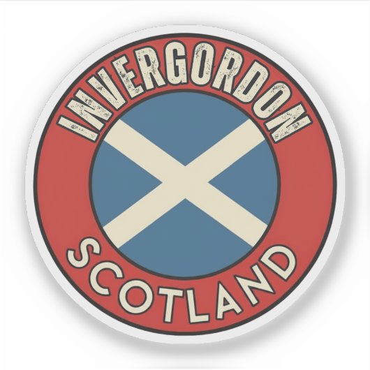 Invergordon, Schottland Aufkleber (Vorderseite)