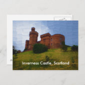 Inverness Castle, Schottland Postkarte (Vorne/Hinten)