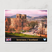 Inverness & Cathedral, schottische Highlands-Haupt Postkarte (Vorderseite)